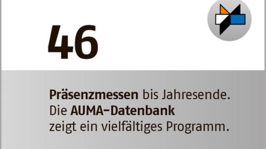 Starkes Messeprogramm bis Ende 2021
