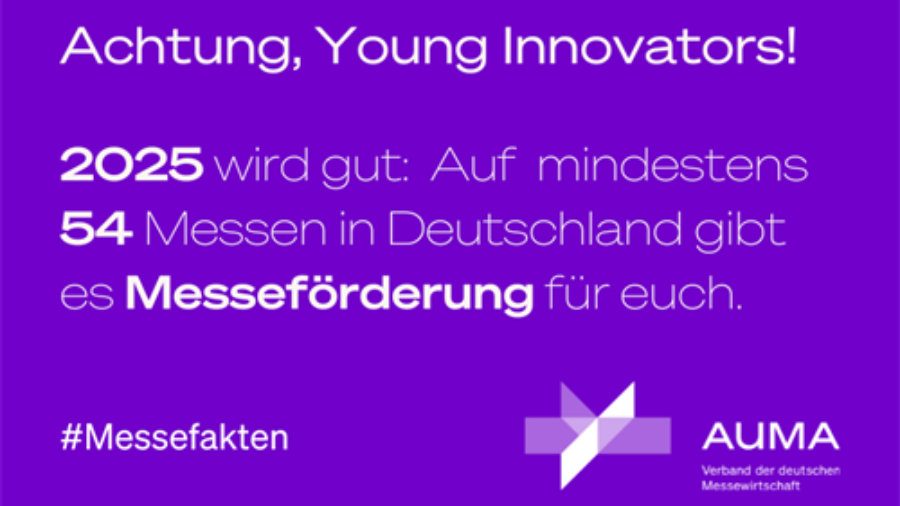 Förderung für Start-ups 2025: Über 50 Messen
