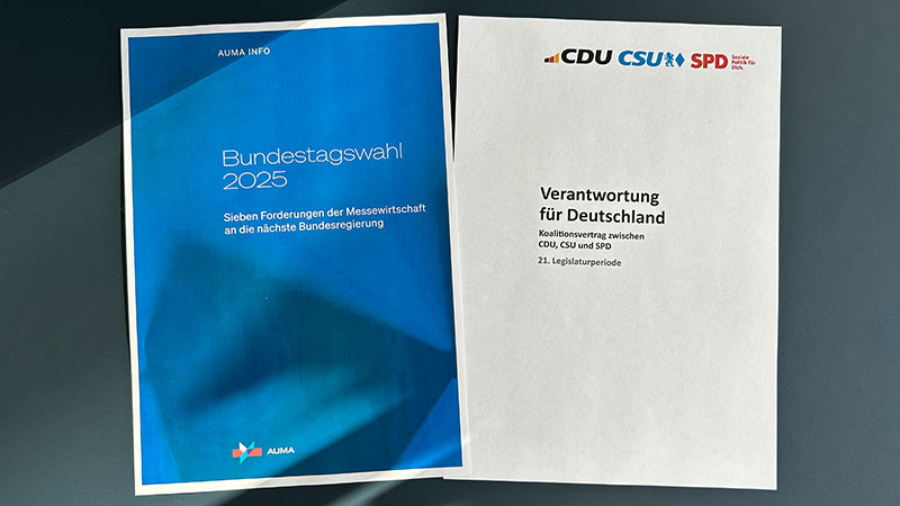 Koalitionsvertrag im AUMA-Check: Zahlreiche Forderungen der Messewirtschaft berücksichtigt
