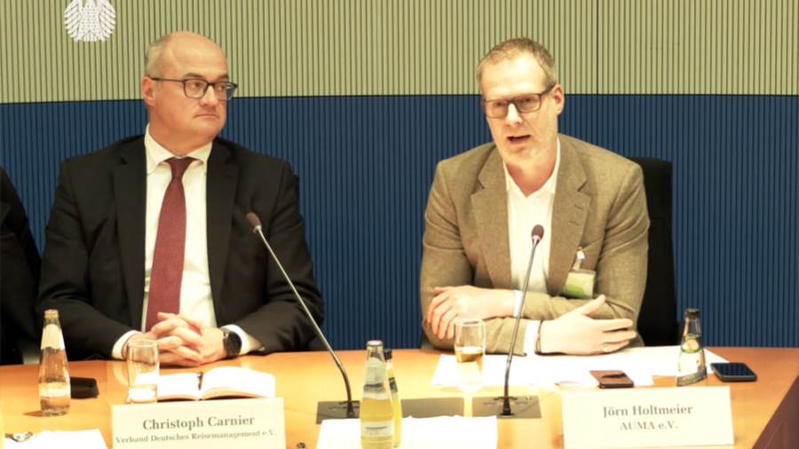 AUMA im Bundestag: Messewirtschaft als Motor für Geschäftsreisen